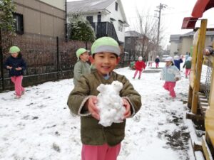 楽しい雪遊び！(篠原)