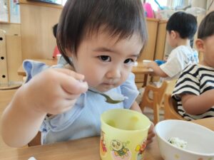 かき氷食べたよ～♡(橋本)