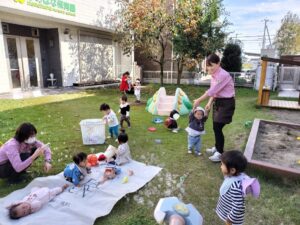 楽しい外遊びの様子をパシャリ！（滝口）