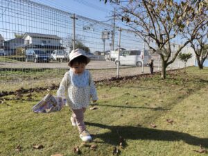 落ち葉集めをしたよ‼☆（伊藤）