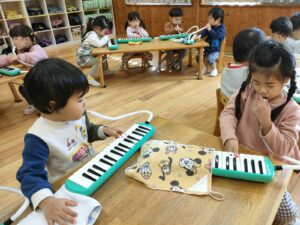 鍵盤ハーモニカをやったよ♪(牧田)