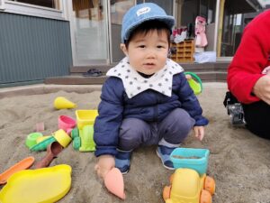 寒さに負けません！（音田）