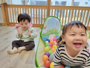 ボールプール遊んだよ