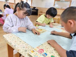 春の花を描いたよ（田中）