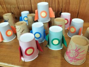 紙コップロケット☆(亀田)