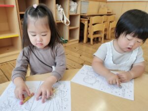 色塗りをしたよ☆(平野)