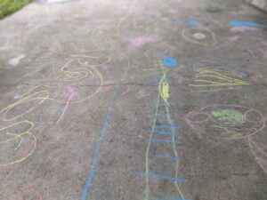 チョーク遊び（小井田）