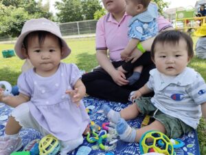 6月９日　園庭で遊んだよ♡　（佐藤）