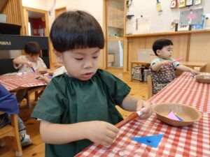 七夕制作と遠足ごっこ(尾崎)