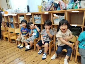 椅子取りゲームをしたよ！（菊地）