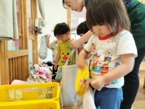 荷物の準備がんばりました！（福田純）