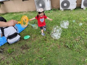6月16日　しゃぼん玉遊び（石崎）