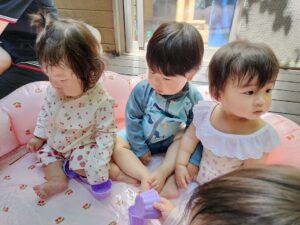 初めての水遊び！（高野）