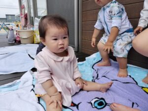 水遊び楽しいね！（福田）