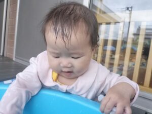 水遊びをしたよ♪（遠藤）