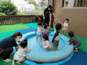 6月25日　プール遊びをしたよ☆（小林）