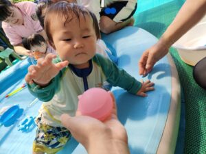 6月27日　プールに入ったよ☆　（佐藤）