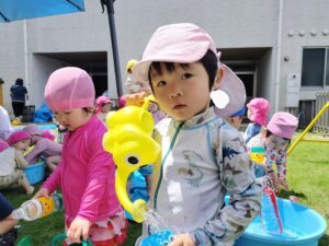 水遊びをしたよ☆(木村)