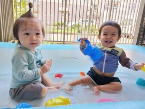 プール遊びをしたよ☆（市村）