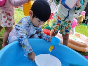 水遊び♪（大須賀）