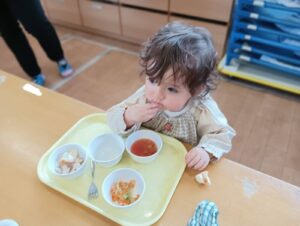 給食おいしいね（有賀）