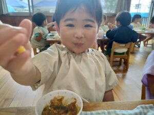 7月4日　美味しい給食いっぱい食べたよ☆（牧田）