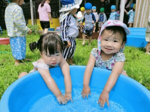 水遊び気持ち良かったね（片寄）