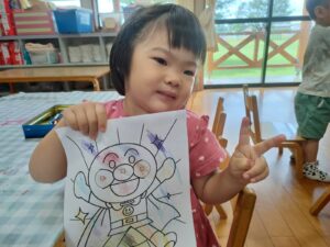 ぬり絵を楽しんだよ！(下妻)