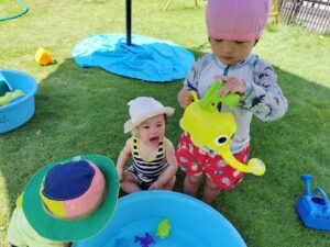 水遊び楽しかったね（塚原）