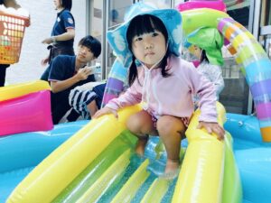 プールであそんだよ☆（西村）