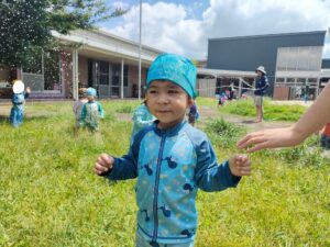 水遊び気持ちいいね！（菊地）