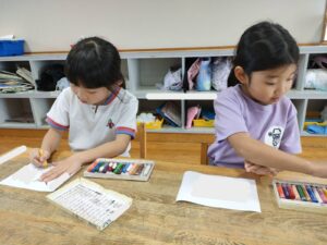 ひっかき絵制作に挑戦！（新村）