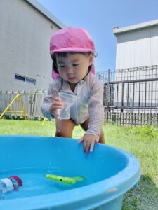 ブロックでいっぱい作ったよ。(大澤)