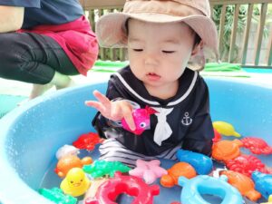 8月22日　園キッズ水遊び（石崎）