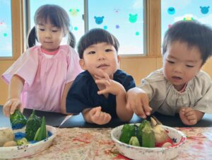 野菜スタンプ♪(奥村)