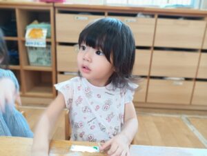 朝の会の様子（有賀）