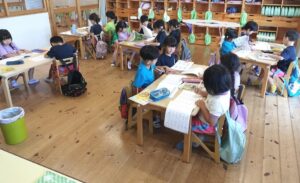 文字書き頑張ったよ！(篠原)