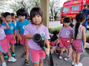 避難訓練の様子（田中）