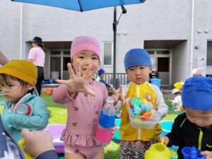 水遊びしたよ！(福田純)