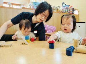 積み木って楽しいね！　(浅野)