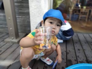 ボールすくいをしたよ♪(尾崎)