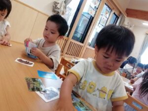 カード遊び＆リクエスト給食！（柳田）