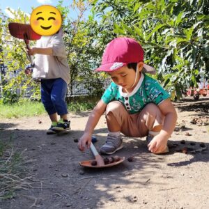 戸外遊び＆かぼちゃの制作（瀬端）