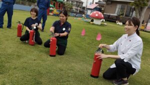 10月3日　消火訓練をしました(田口)