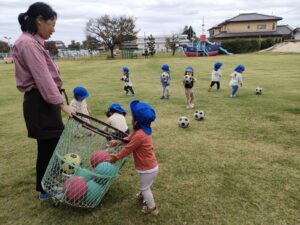 戸外遊びをしたよ☆（落合）