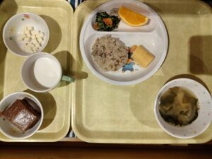 今日の給食(あおば)