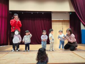 発表会ごっこをしたよ（直江）