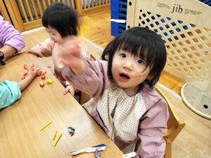 粘土遊び、戸外遊びをしたよ！(神野)