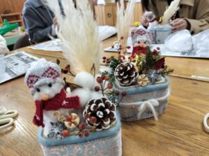 11月28日　フラワーアレンジメント（石崎）