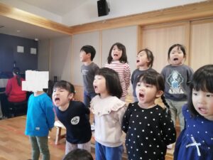 発表会ごっこ頑張ってます！もも組（鶴見）